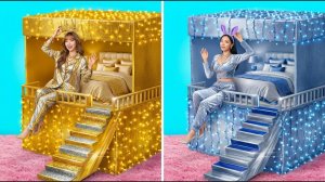 Золото и серебро# лайфхаки для декора своими руками🏠 Битва за преображение комнаты ✨
