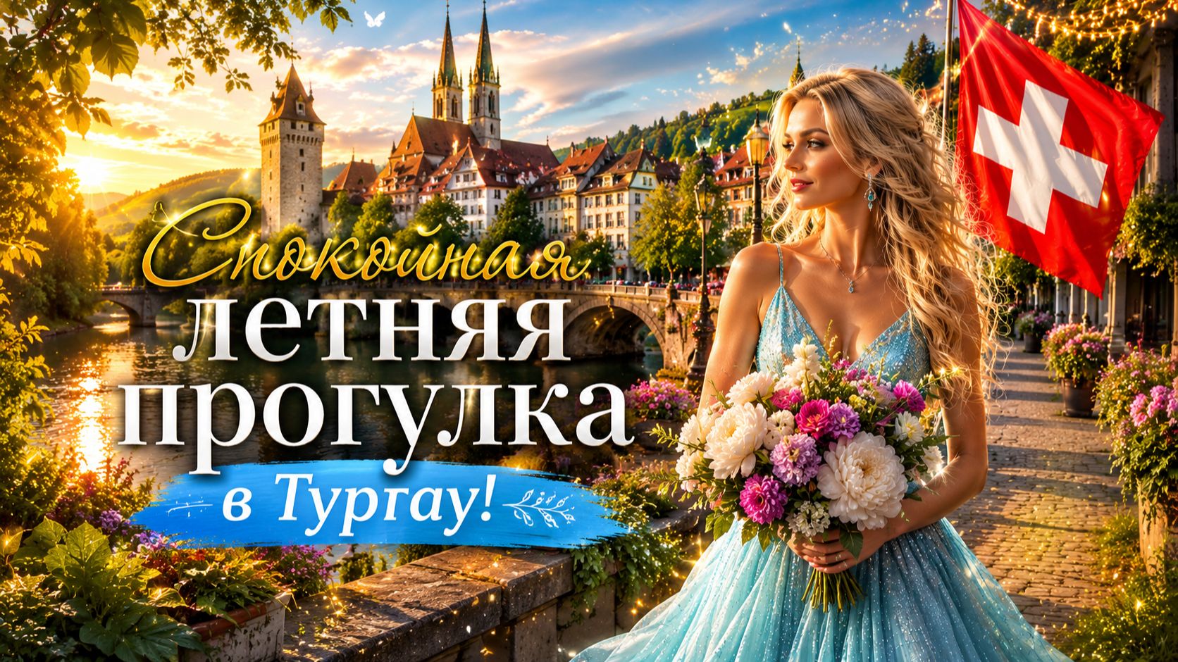 Сельская жизнь в Швейцарии 🇨🇭 Спокойная летняя прогулка в Тургау