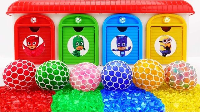 Для детей: Обзор игрушек антистресс и героев в цветных домиках! смотреть онлайн
