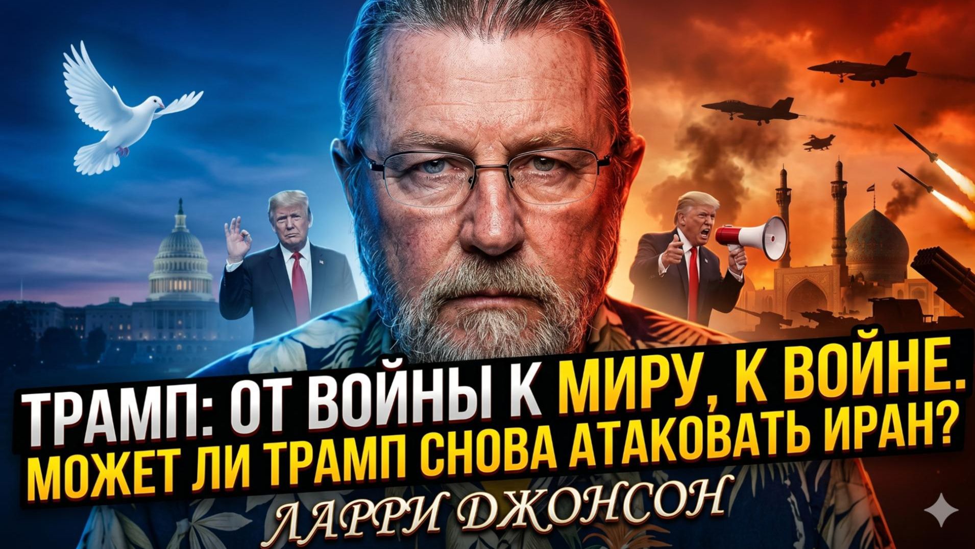 🎢 Ларри Джонсон | Трамп-маятник: от войны к миру и снова в бой - новый удар по Ирану