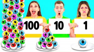 100 Слоев Еды Челлендж # Забавные Лайфхаки с Едой от TeenTeam Challenge