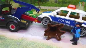 Полицейская машина Пожарная Грузовик Эвакуатор - игрушечные видео детям