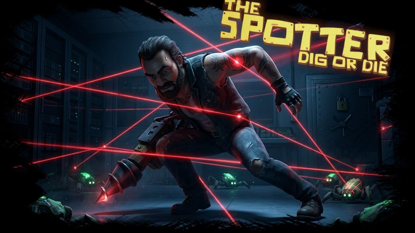 ОТКОПАЛ ТОННЕЛЬ НО КАК ПРОЙТИ ЛАЗЕРЫ???? THE SPOTTER: DIG OR DIE #8