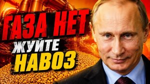ОТ ГАЗА К НАВОЗУ! БЕЗ РОССИИ ЕДЫ НЕ БУДЕТ! ПУТИН ПРЕДУПРЕДИЛ БРЮССЕЛЬ!