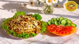 Паста с курицей в соусе терияки: азиатский акцент на итальянском блюде! 🍝