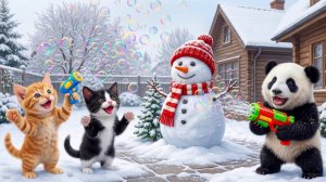 Мама-кошка подстригает шерсть на ферме и делает тигровую шапку для котят дома🐾🎩🐯