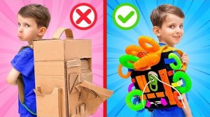 🎒😱 У Кого Самый Лучший Рюкзак? Школьные Истории с Младшим Братом ✨