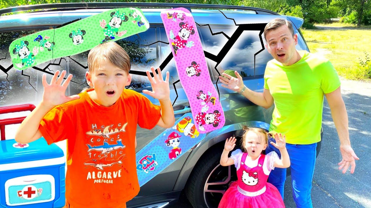 Песня Five Kids на липкой ленте + другие детские песни и видео