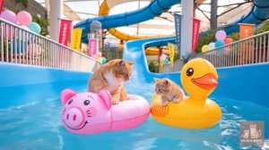 Котенок ждет в очереди за моти, но все распродано… Мама-кошка готовит сладкий моти дома