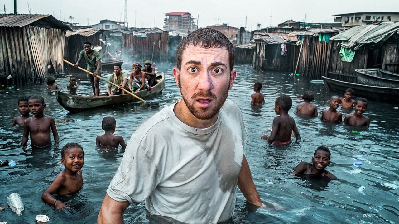 Я Захожу В Makoko. Лагос, Никгерия.  Самые большие плавучие трущобы в мире🚀
