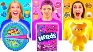 24 Часа Едим Еду Одного Цвета Челлендж # Смешные Челленджи от 4Teen Challenge