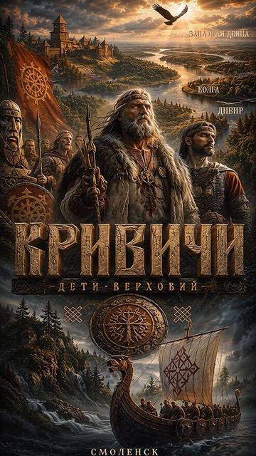 КРИВИЧИ — ДЕТИ ВЕРХОВИЙ 🌊 | Эпическая славянская песня о Днепре, Волге и Двине смотреть онлайн