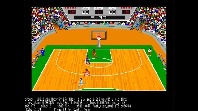 GBA Championship Basketball (1987)  [Apple IIGS]