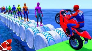 Для детей: Бэтмен против железного человека против Венома забавная игра GTA 5