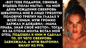 Свекровь швырнула мне в лицо грязную тряпку | Истории из жизни | Женские истории | Аудиорассказ