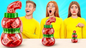 Большая, Средняя или Маленькая Тарелка Челлендж # Смешные Рецепты с Едой от Multi DO Joy