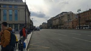 Ленинград (Санкт-Петербург), Московский вокзал, выход в город, Лиговский проспект