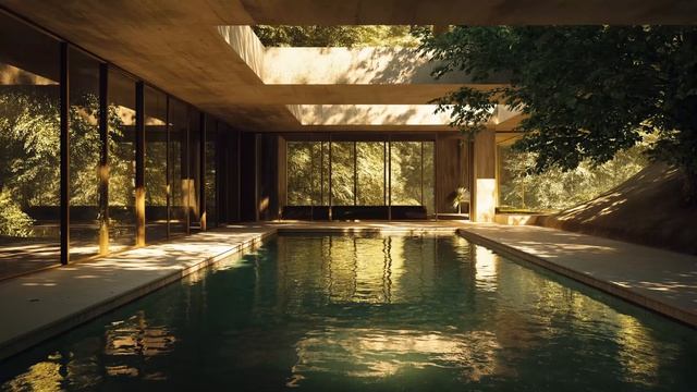 Brutalist Ambient ｜｜ Pool House ｜｜ Illuminate