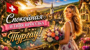 Сельская жизнь в Швейцарии 🇨🇭 Спокойная летняя прогулка в Тургау