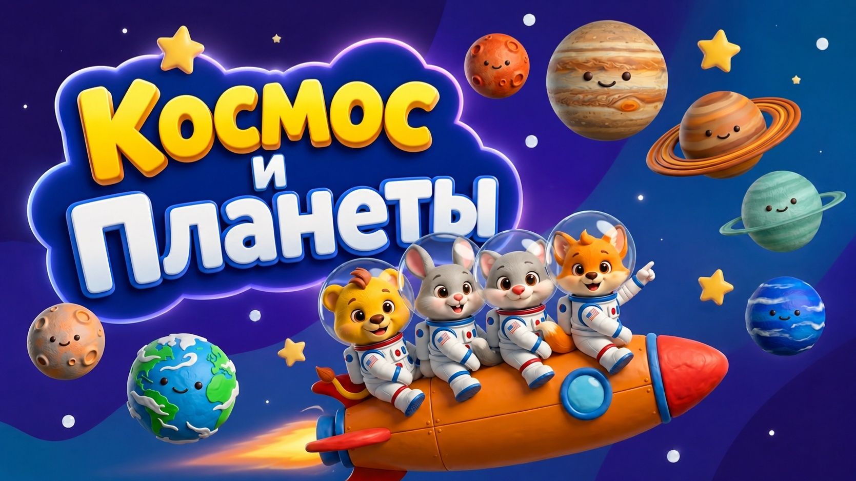 Космос и Планеты! Мультик для малышей смотреть онлайн