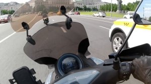 Скутер - Москва, центр,пробка #скутер#дваколеса#мото#мотосезон2026