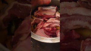 Зубряк в афганском казане с овощами