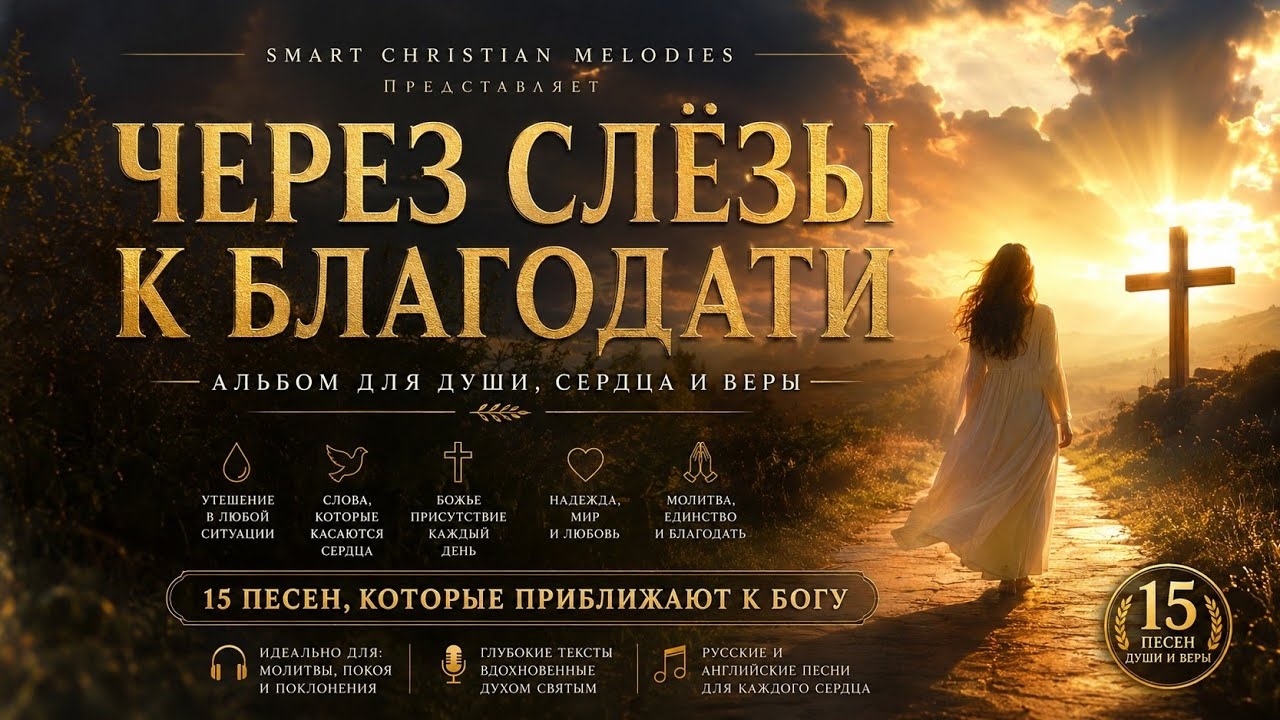 -- АЛЬБОМ ЧЕРЕЗ СЛЁЗЫ К БЛАГОДАТИ -- 15 ХРИСТИАНСКИХ ПЕСЕН, КОТОРЫЕ КОСНУТСЯ ДУШИ