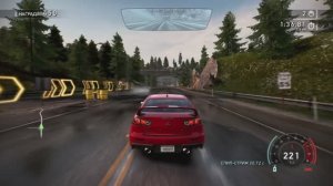 Сумасшедшая Гонка на машине Mitsubishi Lancer Evolution в игре Need For Speed Hot Pursuit Remastered