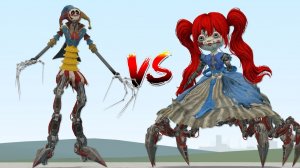 Новый прототип построил себя против прототипа Поппи из Poppy Playtime 6 в Garry's Mod