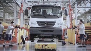 Экскурсия на производство грузовиков Mercedes Accelo и Atego. Завод в Бразилии.