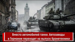 Вместо автомобилей танки. Автозаводы в Германии переходят на выпуск бронетехники