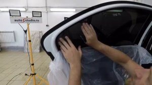 Тонирование стёкол автомобиля за 4 минуты