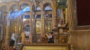 Празднование Воспоминания Явления на Небе Креста Господня в Иерусалиме