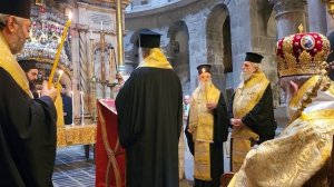 Зачитывание исторического письма императору Констанцию - Явление на Небе Креста Господня