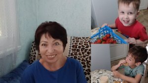 Болтовня,события,семья//Жизнь пенсионеров опекунов с внуками//Угостили Клубникой/Не Жизнь,а сказка