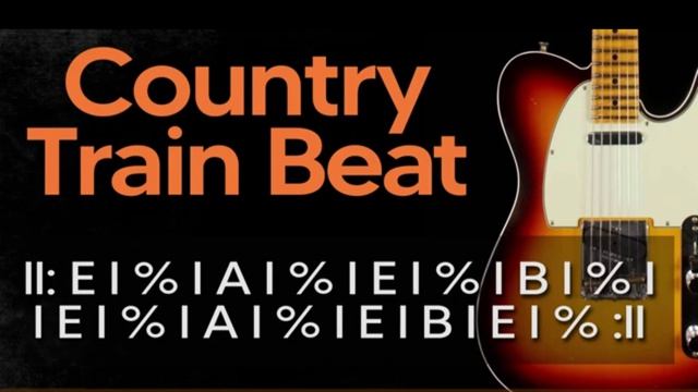 Country Train Beat Guitar Backing Track In E