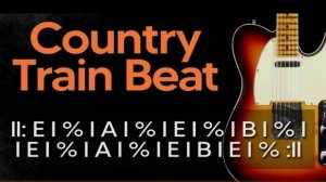 Country Train Beat Guitar Backing Track in E