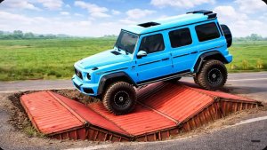 Автомобили против перевёрнутых лежачих полицейских #25 в BeamNG Drive!