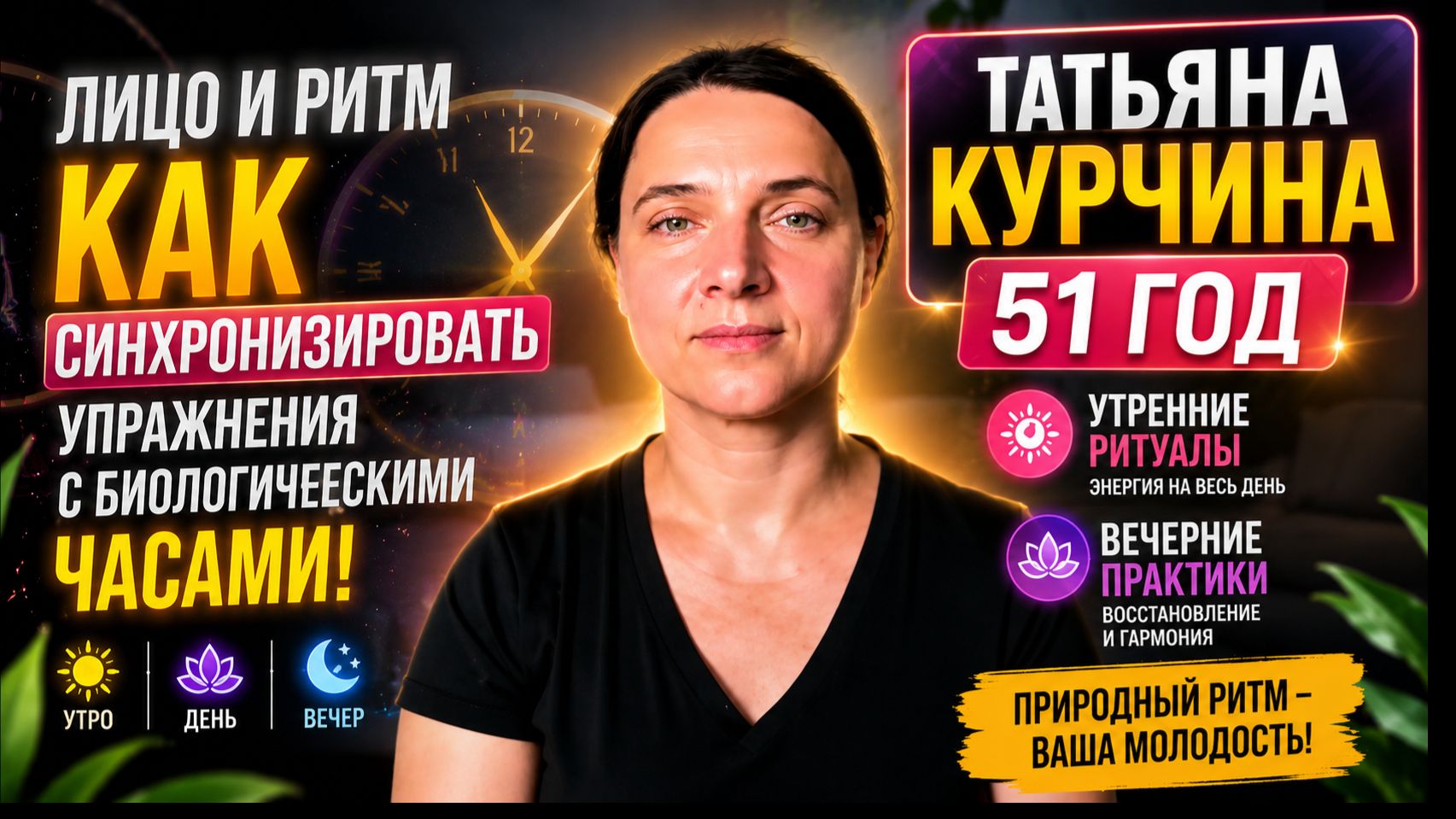 Эфир - «Лицо и ритм как синхронизировать упражнения с биологическими часами!