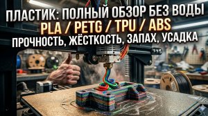 ВСЯ ПРАВДА ПРО 3D-ПЛАСТИК: PLA, PETG, TPU, ABS — Что выбрать и не просрать деньги?