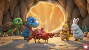 ДИНО, КРАБ И МАЛЫШ:  СЕКРЕТ КИКИ, ГОЛОДНОЙ МАРТЫШКИ! 🍌✨