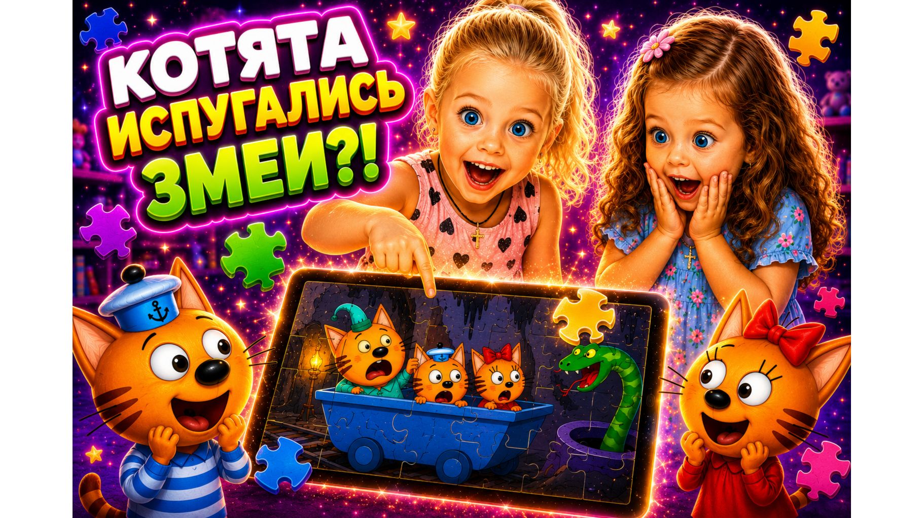 СТРАШНАЯ ЗМЕЯ В ПАЗЛЕ?! 🐍