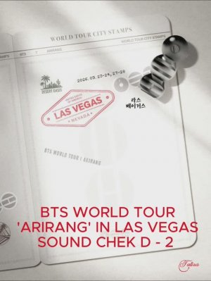 BTS WORLD TOUR  'ARIRANG' IN LAS VEGAS SOUND CHEK D - 2