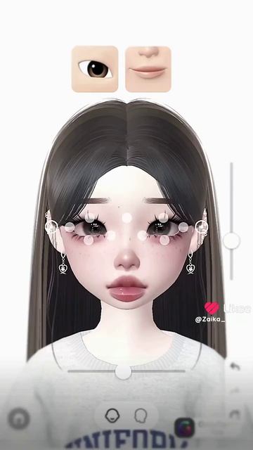 Туториал на лицо ZEPETO (тутор не мой)