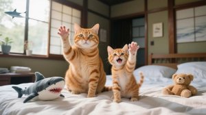 🍼 Котёнок Джинджер случайно выпил просроченное молоко, мама-кошка привезла его в больницу 🏥🐱