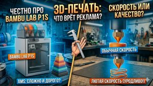 Обратная сторона 3D-печати: Скорость, расходы на AMS и скрытое обслуживание