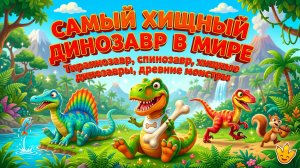 Самый хищный динозавр в мире | Тираннозавр, спинозавр, хищные динозавры, древние монстры