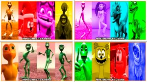 Зелёный Человек Танцует Dame Tu Cosita Music Video Megamix #173-176 в Tiles Hop - NoV