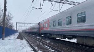 Электровоз эп1 с рейсом Москва Анапа