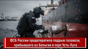 ФСБ России предотвратила подрыв газовоза, прибывшего из Бельгии в порт Усть-Луга